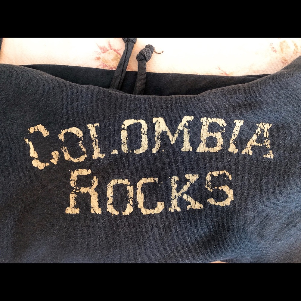 Y2K navy sweatshirt hoodie Colombia Rocks SS - Picture 6 of 7